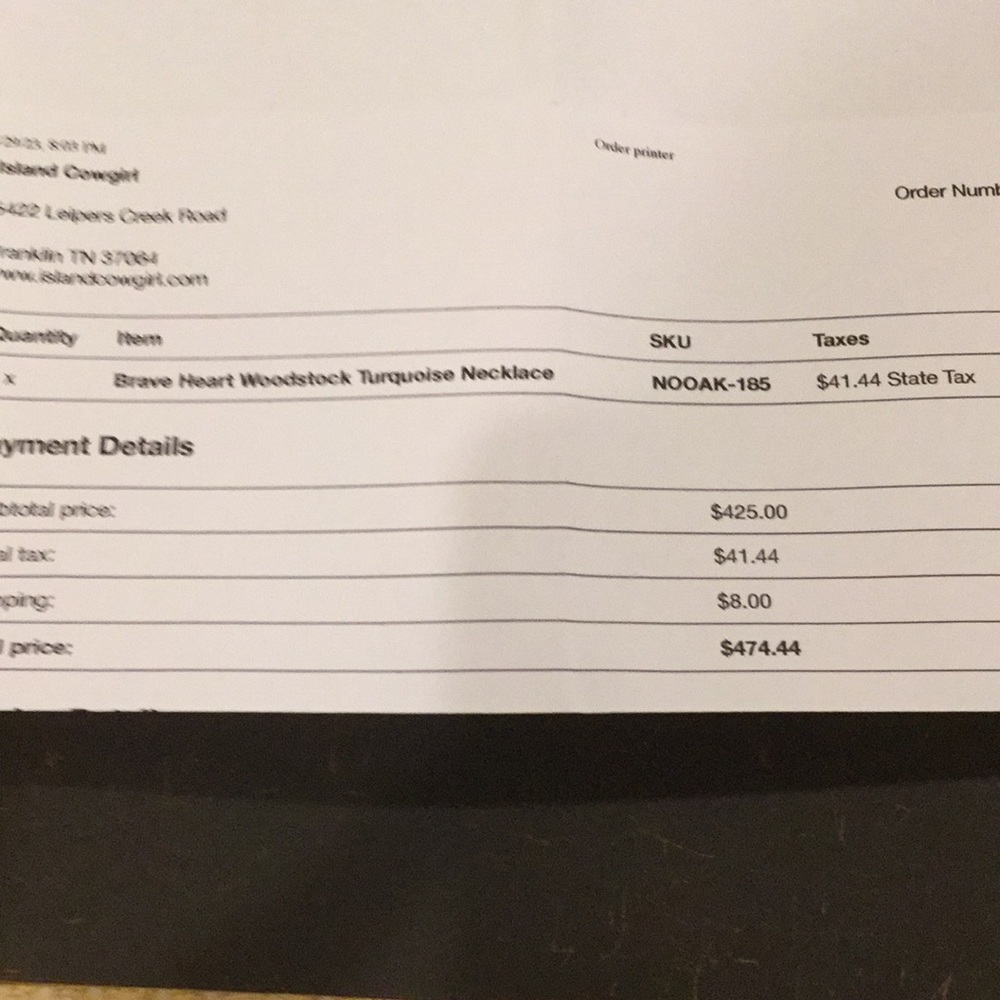 Island Cowgirl Brave Heart Necklace - Picture 8 of 8